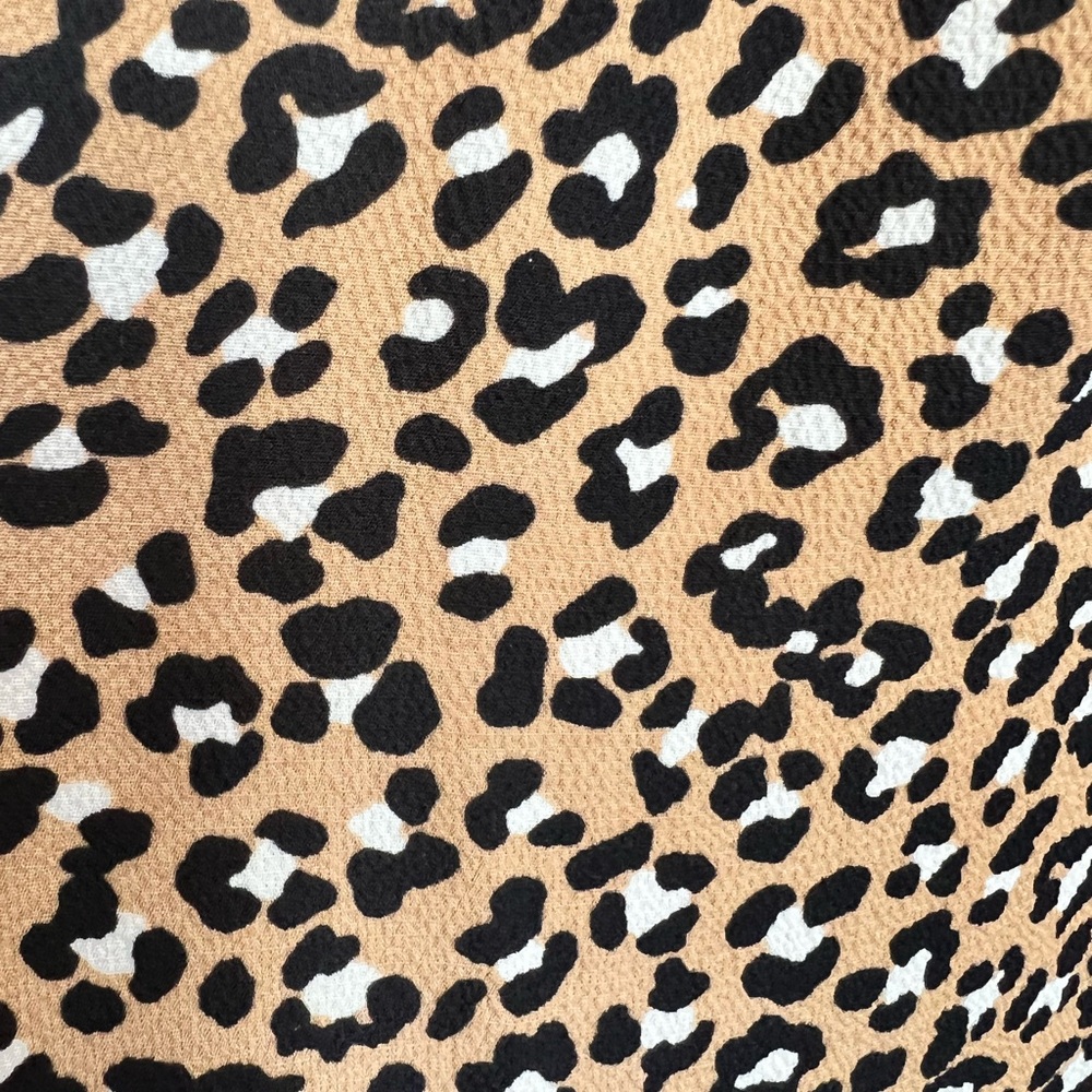 Talbots Soft Leopard Print Fit & Flare Dress Size… - image 8